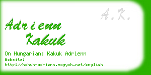 adrienn kakuk business card